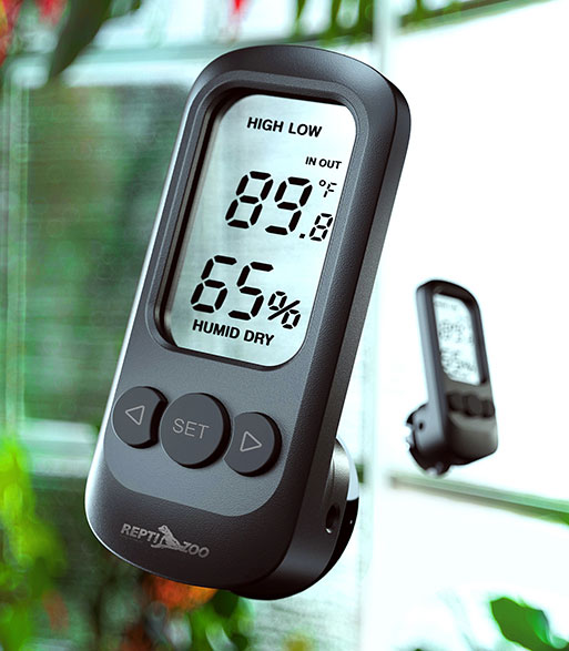 REPTI ZOO Digital Thermo-hygrometer- Thermomètre/Hygromètre