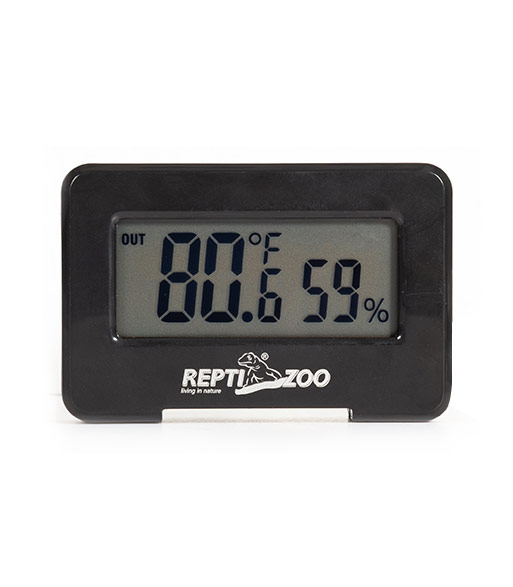 REPTIZOO Digital Thermo-Hygrometer - Black